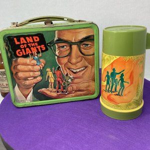 Land Of The Giants Alladin Metal Lunch Box With Thermos